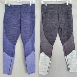 Athletic Works Full Length Leggings in Blue and Black/Gray